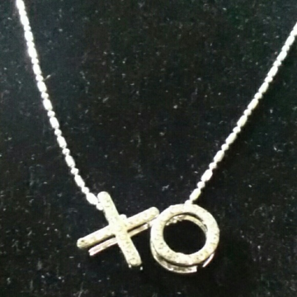 Xo necklace sterling silver chain 24 inch chain - Picture 2 of 2